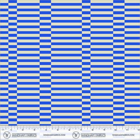 Windham Annabel's Blenders 55379 8 Cobalt Broken Stripe By The Yard