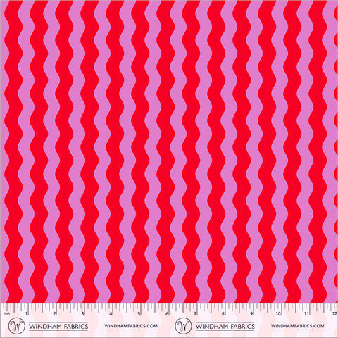 Windham Annabel's Blenders 55381 1 Red/Pink Waves By The Yard
