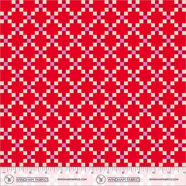 Windham Annabel's Blenders 55383 1 Red/Pink Picnic By The Yard