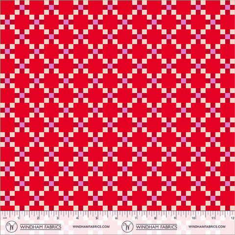 Windham Annabel's Blenders 55383 1 Red/Pink Picnic By The Yard