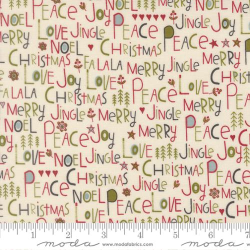 Moda Chilly 55710 11 Vanilla Peace Love Joy By The Yard
