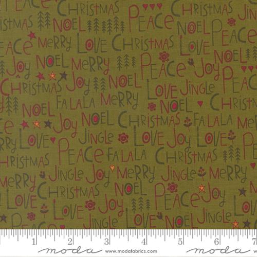 Moda Chilly 55710 13 Pine Peace Love Joy By The Yard