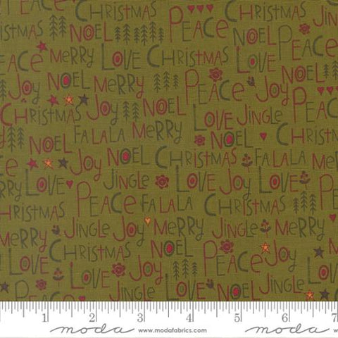 Moda Chilly 55710 13 Pine Peace Love Joy By The Yard