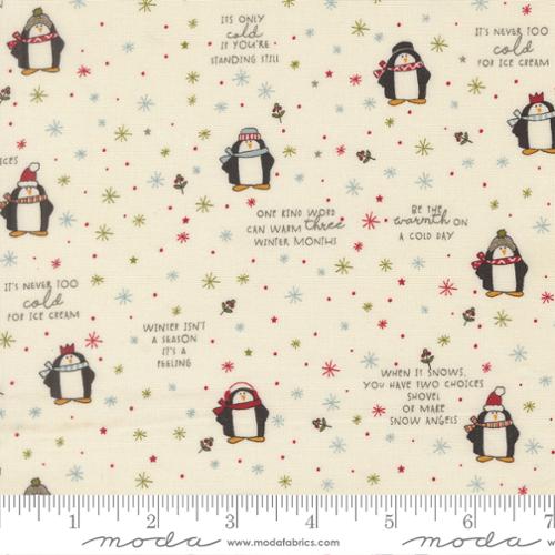 Moda Chilly 55711 11 Vanilla Mr. Penguin By The Yard