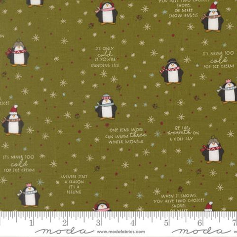 Moda Chilly 55711 13 Pine Mr. Penguin By The Yard