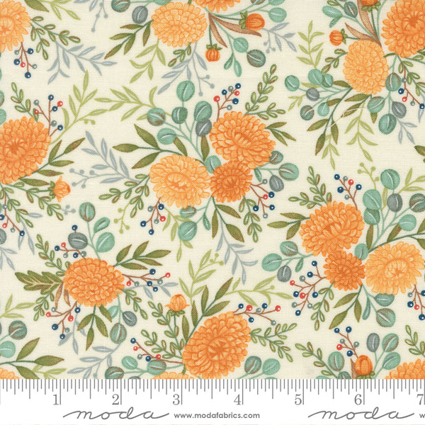 Moda I Love Fall Most Of All 56141 11 Warm White Fall Floral By The Yard