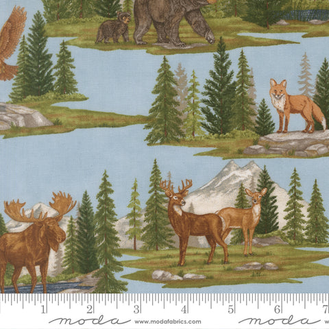 Moda Northwoods Lodge 56190 15 Sky Allover Landscape By The Yard