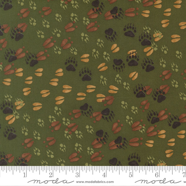 Moda Northwoods Lodge 56194 21 Pine Animal Tracks By The Yard