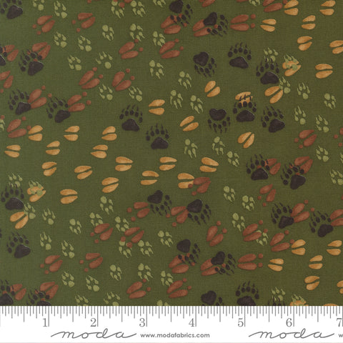 Moda Northwoods Lodge 56194 21 Pine Animal Tracks By The Yard