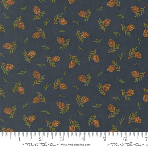 Moda Northwoods Lodge 56195 17 Midnight Tossed Pinecones By The Yard