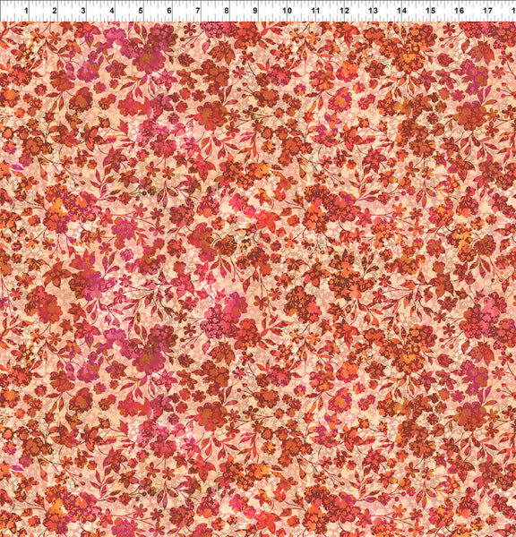 In The Beginning Allure 5ALR 1 Red Flower Vines By The Yard