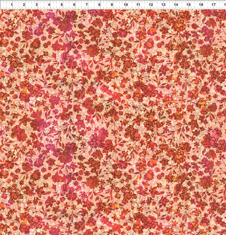 In The Beginning Allure 5ALR 1 Red Flower Vines By The Yard