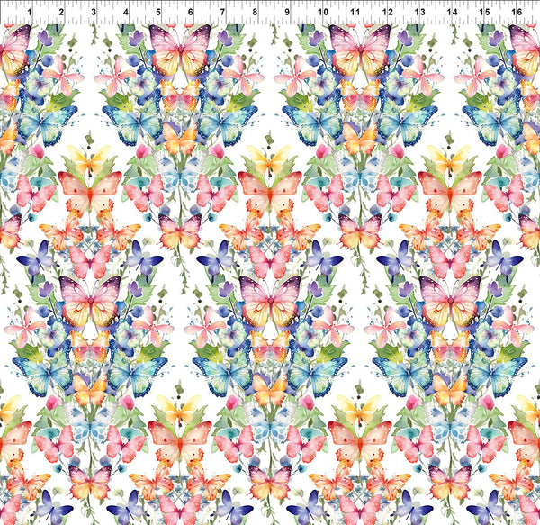 In The Beginning - Butterfly Fantasy - 5BF 1 Bouquets Multi By The Yard