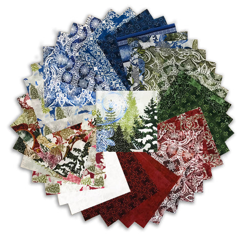 Matt's Pre-Cut 40 Piece 5" Charm Squares - In The Beginning - Nature's Winter