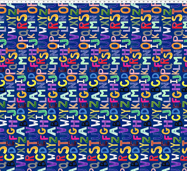 In The Beginning ABC's Of Color 5JHW 1 Navy Alphabet 1.875