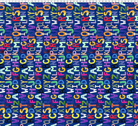 In The Beginning ABC's Of Color 5JHW 1 Navy Alphabet 1.875