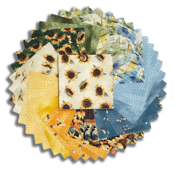 Wilmington Prints Pre-Cut 42 Piece 5 Karat 5" Charms 508-863-508 - Sunkissed