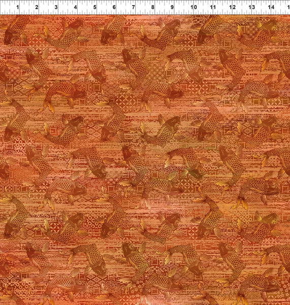 In The Beginning Oriental Gardens 5OG 1 Orange Koi By The Yard