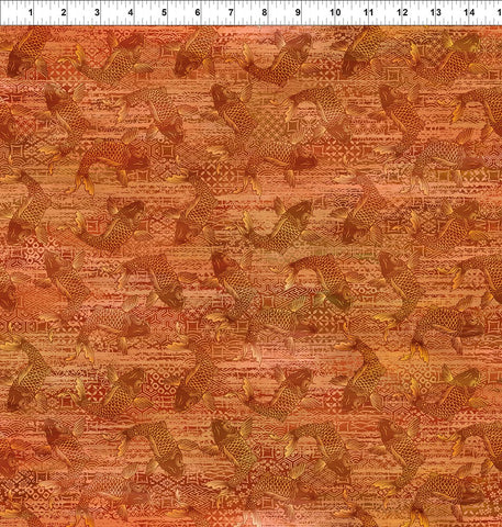 In The Beginning Oriental Gardens 5OG 1 Orange Koi By The Yard