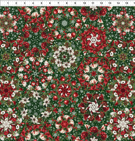 In The Beginning Winter Enchantment 5WEN 1 Green Kaleidoscope By The Yard