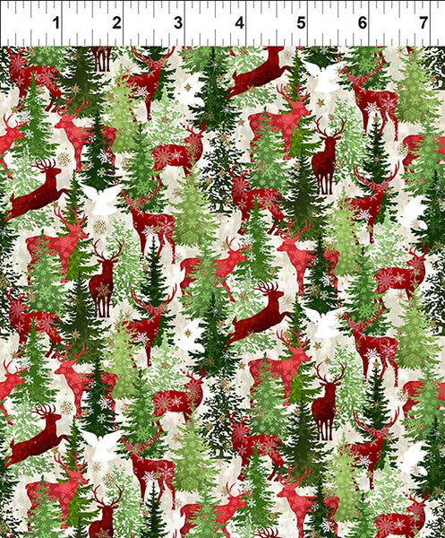 In The Beginning Winter Solstice II 5WS 1M Multi Deer By The Yard