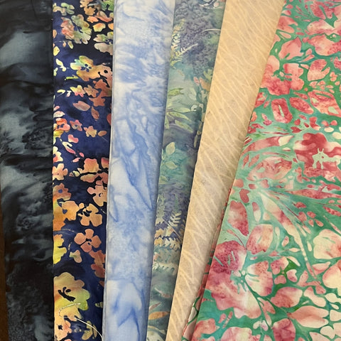 Matt's Mystery Bundles -  4.59 yards - Batiks #5 - Remnants
