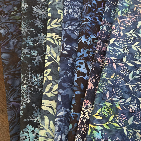 Matt's Mystery Bundles -  4.86 yards  - Batiks #5- Assorted Remnants