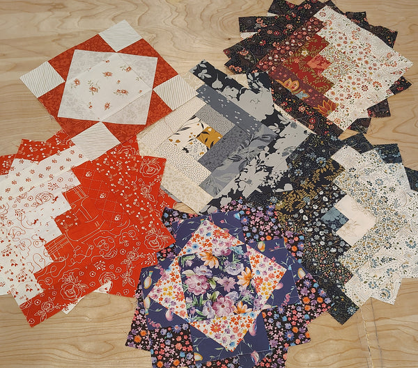 Matt's Mystery Bundles - 5 Misc Pre-sewn Sample 12 Blocks - Assorted Remnants