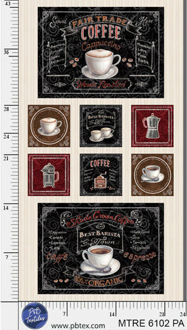 P&B Textiles Morning Treat 6102 PA Multi Morning Treat 24" PANEL By The PANEL (Not Strictly By The Yard)