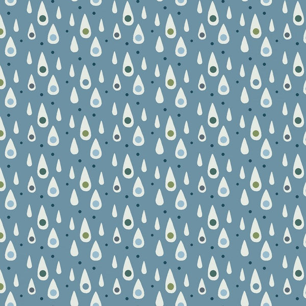 Studio E Every Day Earth Day 6148 17 Blue Rain Drops 1 YARD