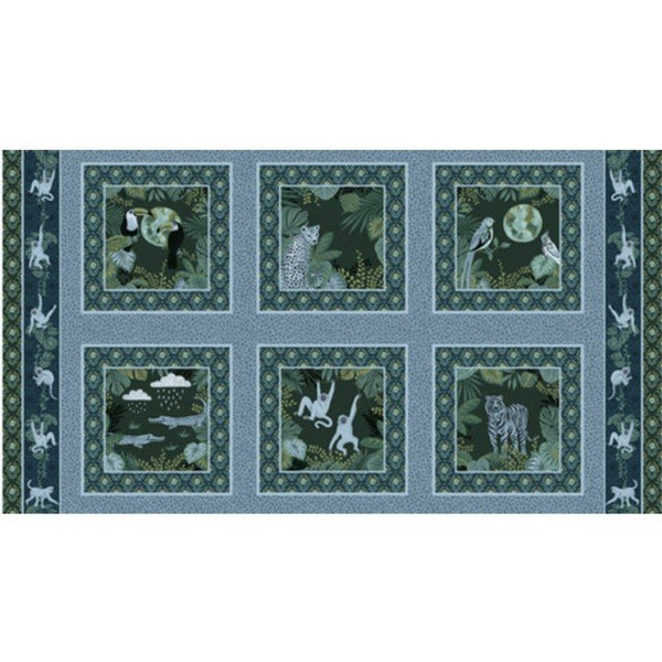 Studio E Earth Day Every Day 6156 76 Blue/Green 24" Panel By The PANEL (not strictly by the yard)