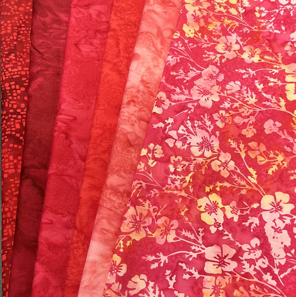 Matt's Mystery Bundles -  5.67 yards - Batiks #62 - Assorted Remnants