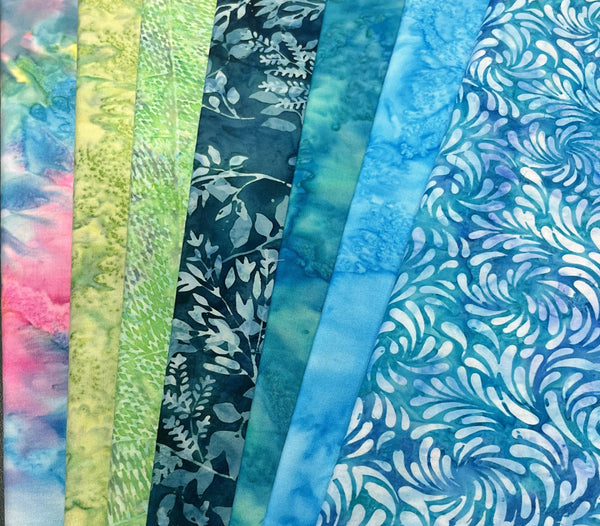 Matt's Mystery Bundles -  4.86 yards  - Batiks #63 - Assorted Remnants