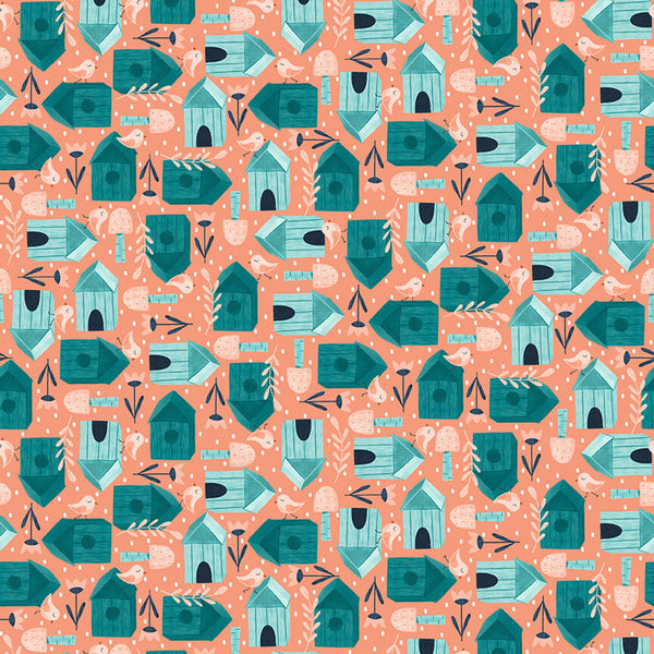 Studio E Welcome to Our Neighborhood 6418 26 Teal Birdhouses By The Yard