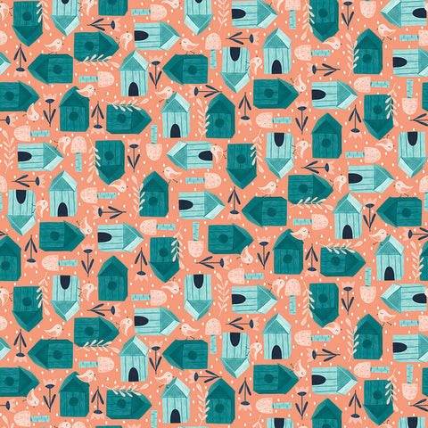 Studio E Welcome to Our Neighborhood 6418 26 Teal Birdhouses By The Yard