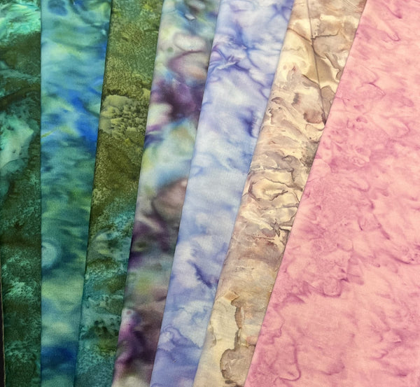 Matt's Mystery Bundles -  5.4 yards - Batiks #66 - Assorted Remnants