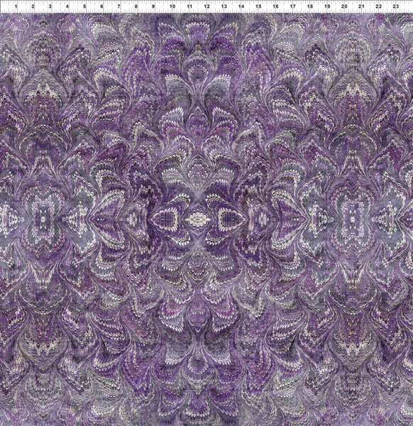 In The Beginning Carpet Bag Romance 6CBR 3 Purple Marble By The Yard