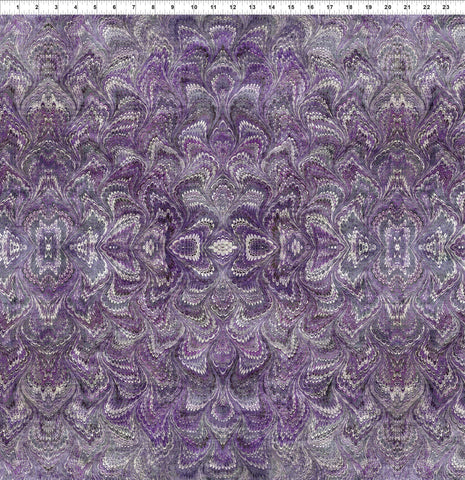In The Beginning Carpet Bag Romance 6CBR 3 Purple Marble By The Yard
