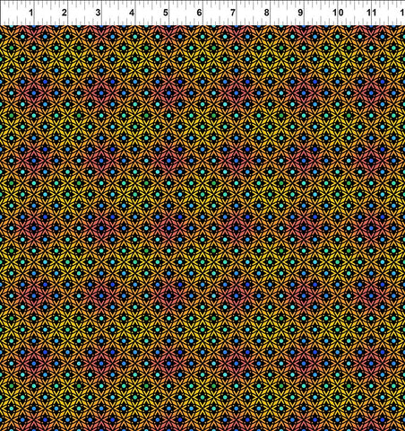 In The Beginning Vivid 6VIV 1 Gold Lattice By The Yard