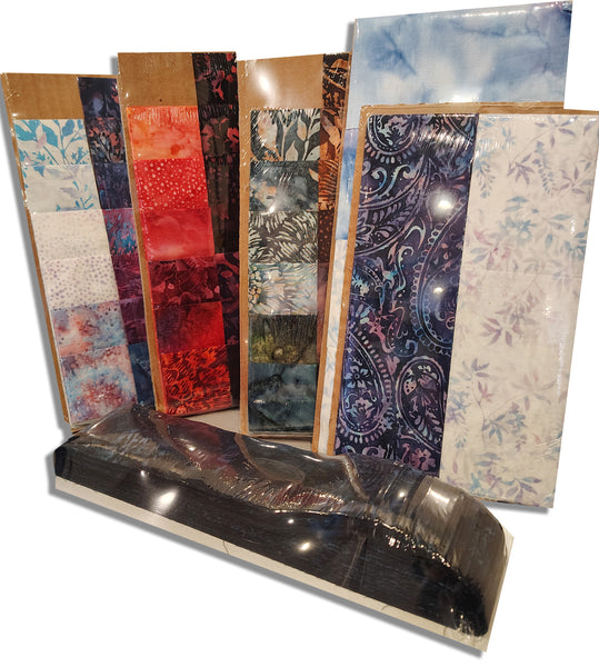 Matt's Mystery Bundles - 6 Misc. Batik  Kit Scraps- Mystery Remnants - Assorted Remnants