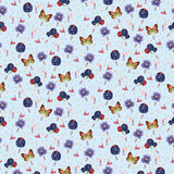 Studio E Minu And Wildberry 7166 11 Sky Blue Large Berries By The Yard