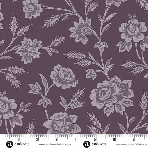Andover Autumn Bouquet 10172 P Purple Gathering By The Yard