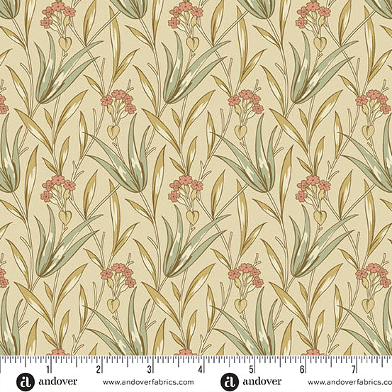 Andover Autumn Bouquet 10173 L Cream Milkweed By The Yard