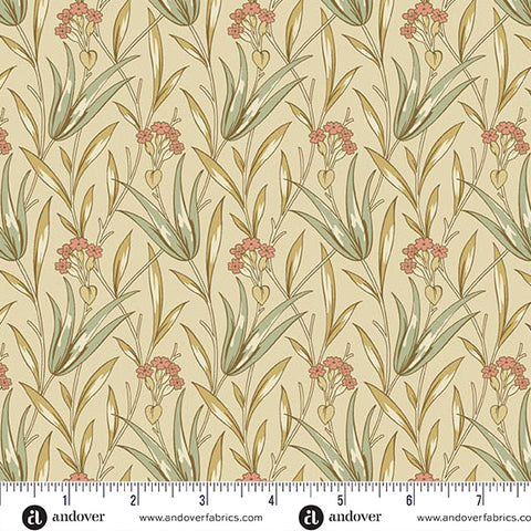 Andover Autumn Bouquet 10173 L Cream Milkweed By The Yard