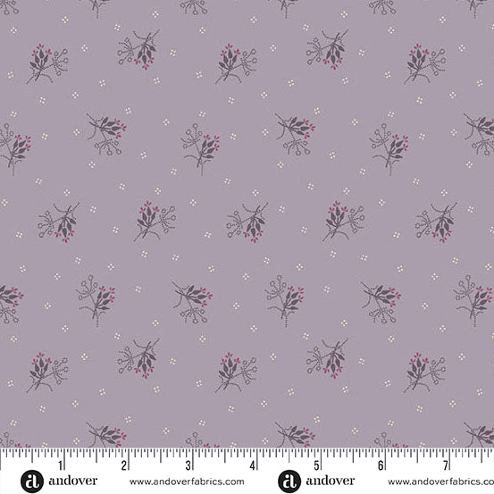 Andover Autumn Bouquet 10179 P Purple Nosegay By The Yard