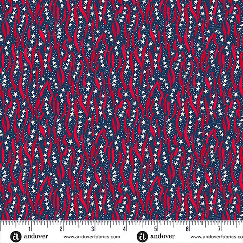 Andover Americana 10186 B Blue Ribbon By The Yard