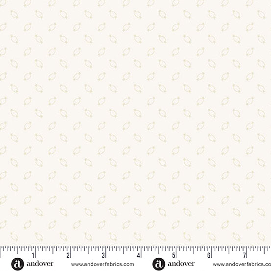 Andover Americana 10187 L Cream Circle Star By The Yard