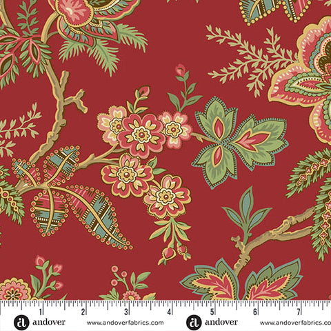 Andover Jingle Bell 10343 R Cranberry Ornamental Garden By The Yard