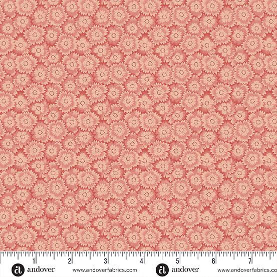 Andover Jingle Bell 10355 E Pink Poinsettia Patch By The Yard
