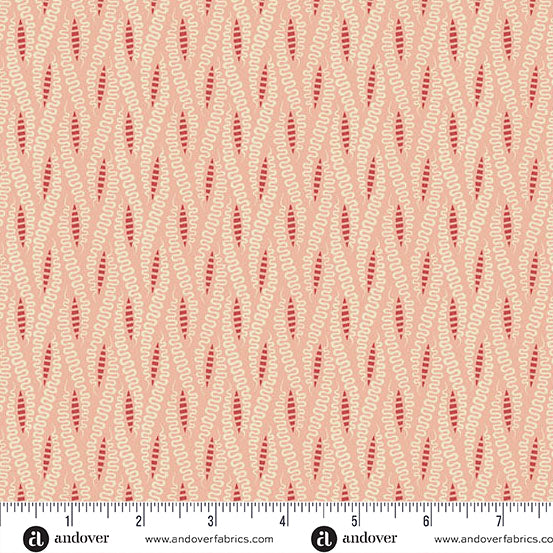 Andover Jingle Bell 10361 E Peppermint Stick Ribbon Candy By The Yard